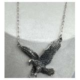 925 Silver Navajo Eagle Pendant & Chain