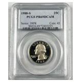 1988-S Proof Washington Quarter, PCGS PR69