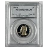 1990-S Proof Washington Quarter, PCGS PR69