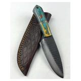 Handmade Steel Fixed Blade Knife w/ Sheath