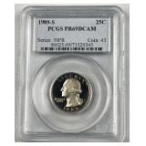 1989-S Proof Washington Quarter, PCGS PR69