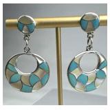 925 Silver ELB Emma Bonney MOP Turquoise Navajo