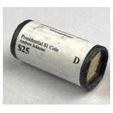 $25 Mint Roll 2011-D Andrew Johnson Pres. $1