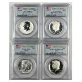 JFK 50th Anniv. 4-Coin Set, PCGS MS70 1st