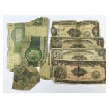 Vintage Philippines & Brazil Paper Money