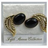 Fifth Avenue Collection 14K Post Black Onyx Post E