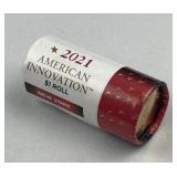 $25 Mint Roll 2021-D NY American Innovation $1