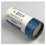 $25 Mint Roll 2019-P NJ American Innovation $1