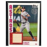 2019 Carlos Correa Topps 1984 Relic