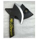 Handmade Steel Fixed Blade Hatchet w/ Sheath