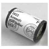 2022-P BU JFK Half Dollar Roll