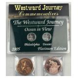 Westward Journ. Platinum Plated 5c +2oz Copper