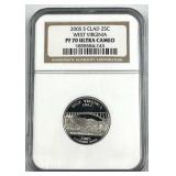 2005-S Proof West Virginia Quarter NGC PF70