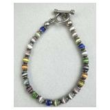 925 Silver Multi-Color Cat