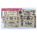 6pc Set Replica COPY Confederate Currency