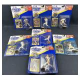 (7) Retro MLB Starting Lineup Figures +Coin/Card