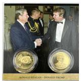 Presidents Reagan & Trump 2 Coin Set
