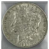 1887 Morgan Silver Dollar, US 90%, $1 Coin