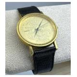 Corum Twenty Coin Mechanical Leather Band Watch