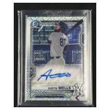 2021 Bowman Chrome Austin Wells Autograph