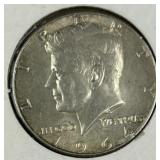 1964 JFK 90% Silver Half Dollar, US 50c Coin
