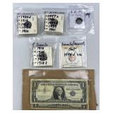 Vintage Coins & Currency Lot w/ Flying Eagle