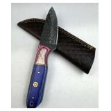 Handmade Steel Fixed Blade Knife w/ Sheath