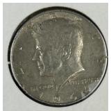 1964-D JFK 90% Silver Half Dollar, US 50c Coin