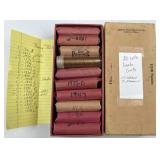 (20) Lincoln Cent Rolls in Box, (17 Wheat Rolls)