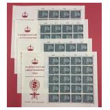 (4) 1962 Fuerstentum Liechtenstein Stamp Blocks