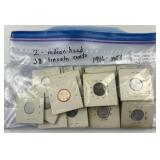 (38) 1916-1958 Lincoln Wheats +(2) Indian Cents