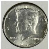 1964 JFK 90% Silver Half Dollar, US 50c Coin
