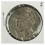 1923-S Peace Silver Dollar, US $1 Coin, 90%