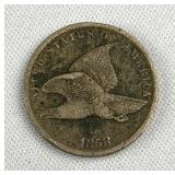 1858 US Flying Eagle Cent
