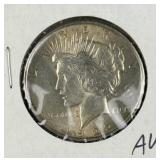 1922 Peace Silver Dollar, US $1 Coin, AU, 90%