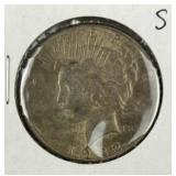 1922-S Peace Silver Dollar, US $1 Coin, 90%