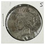 1922-S Peace Silver Dollar, US $1 Coin, 90%