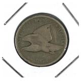 1858 US Flying Eagle Cent, US 1c Coin