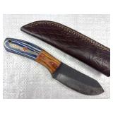 Handmade Steel Fixed Blade Knife w/ Sheath