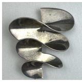 925 Silver Taxco Sculptural Abstract Brooch/Pin