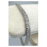 925 Silver 150+ Genuine Diamonds Tennis Bracelet