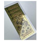 (3) Wyoming 1 Goldbacks 24K 1/1000th Each