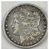 1900-O Morgan Silver Dollar, US $1 Coin, 90%