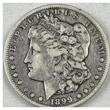 1899-O Morgan Silver Dollar, US $1 Coin, 90%