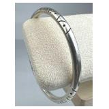 925 Silver Taxco 3 Group Etched Pattern Bangle