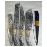 (5) Damascus Steel Chef