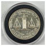 1oz Silver Vintage Trade Unit Round .999