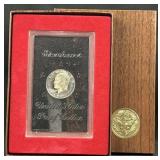 1971-S Silver Proof Ike Dollar, Brown Box
