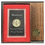 1973-S Silver Proof Ike Dollar, Brown Box