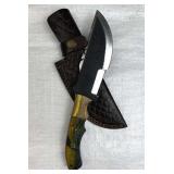 Handmade Steel Fixed Blade Knife w/ Sheath